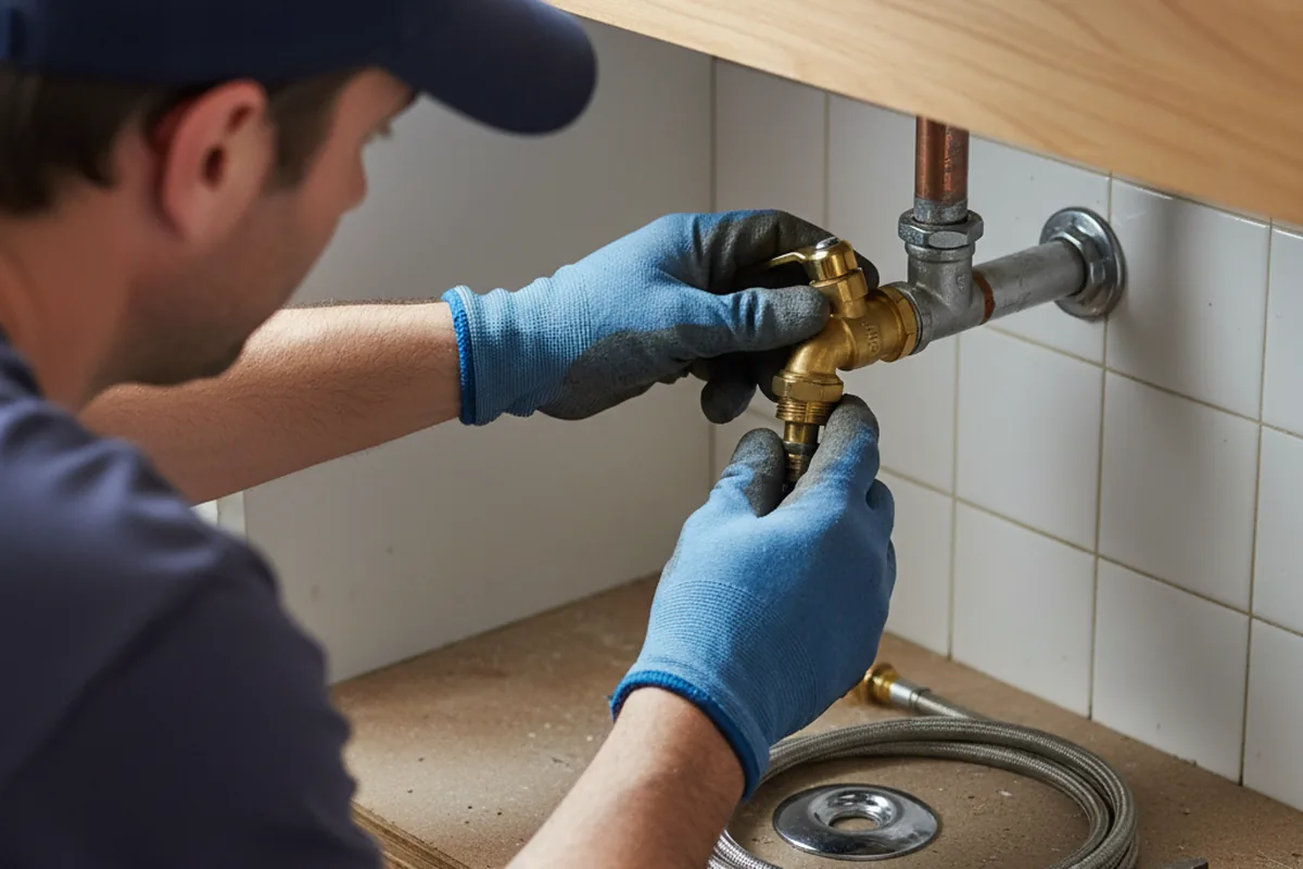 Shutoff valve and fitting work during Repiping in Delmar